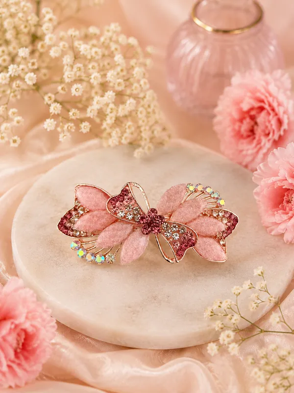 Pink_Embellished_Butterfly_Hair_Clip_for_Women