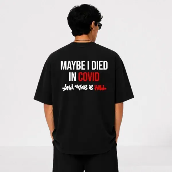 We_are_living_in_hell_240_GSM_French_Terry_Cotton_Unisex_T-Shirt