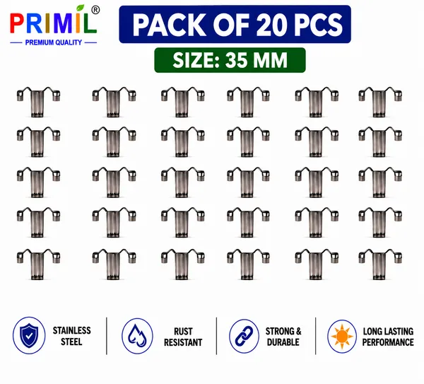 PRIMIL_Premium_Quality_Stainless_Steel_Solar_Panel_Water_Drain_Clips_(35_mm,_Pack_of_20).