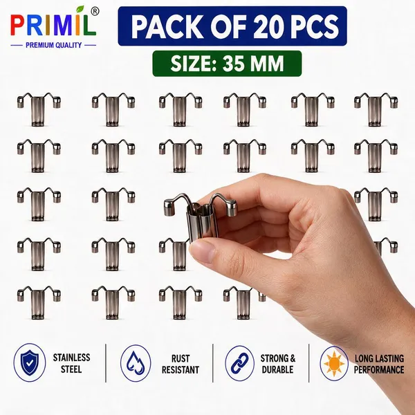 PRIMIL_Premium_Quality_Stainless_Steel_Solar_Panel_Water_Drain_Clips_(35_mm,_Pack_of_20).