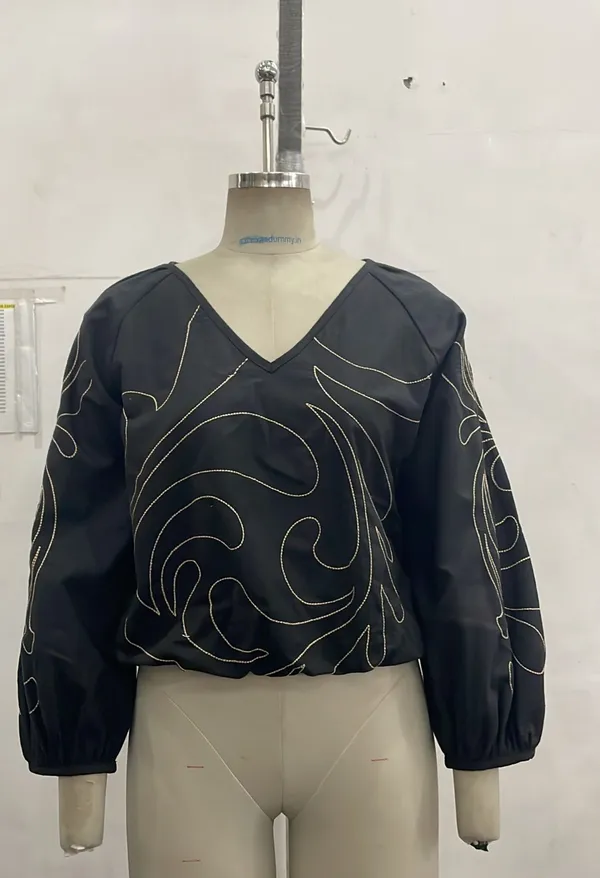 Black_Embroidered_Relaxed_Fit_Top_for_Women