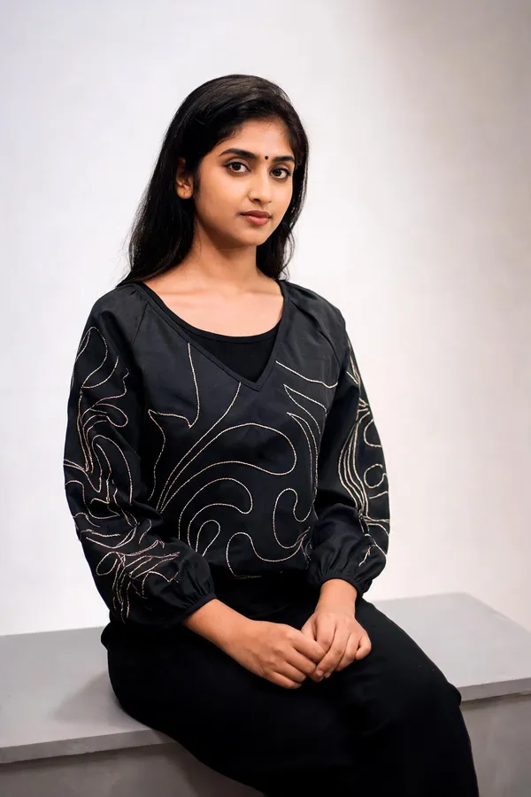 Black_White_Cotton_Relaxed_Fit_Embroidered_Top_For_Women