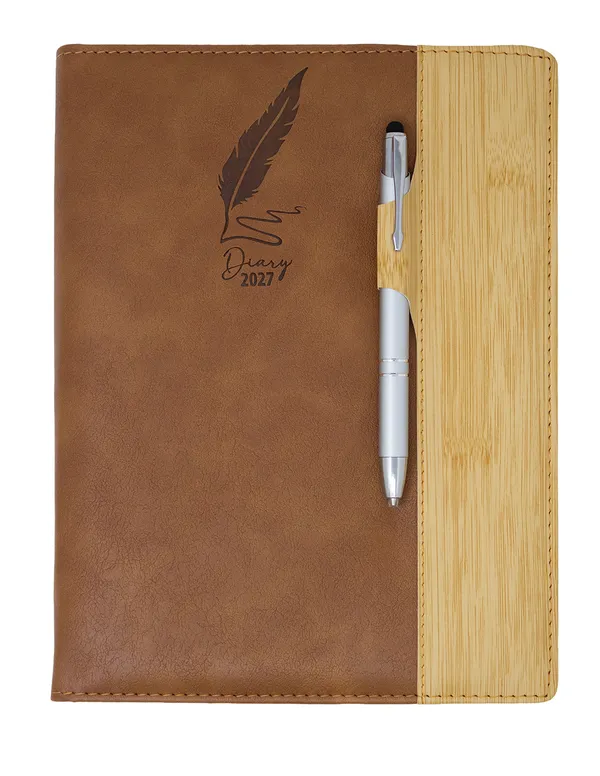 Brown_Pu_2027_Ruled_Diary_With_Pen_Holder