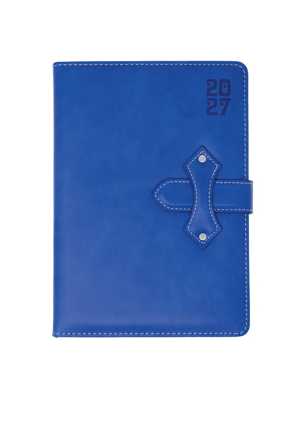 Blue_Pu_Leather_Look_Strap_Closure_2027_Ruled_Diary