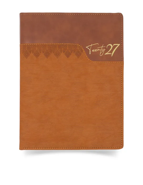 Brown_Two_Tone_Textured_Pu_Cover_2027_Ruled_Diary