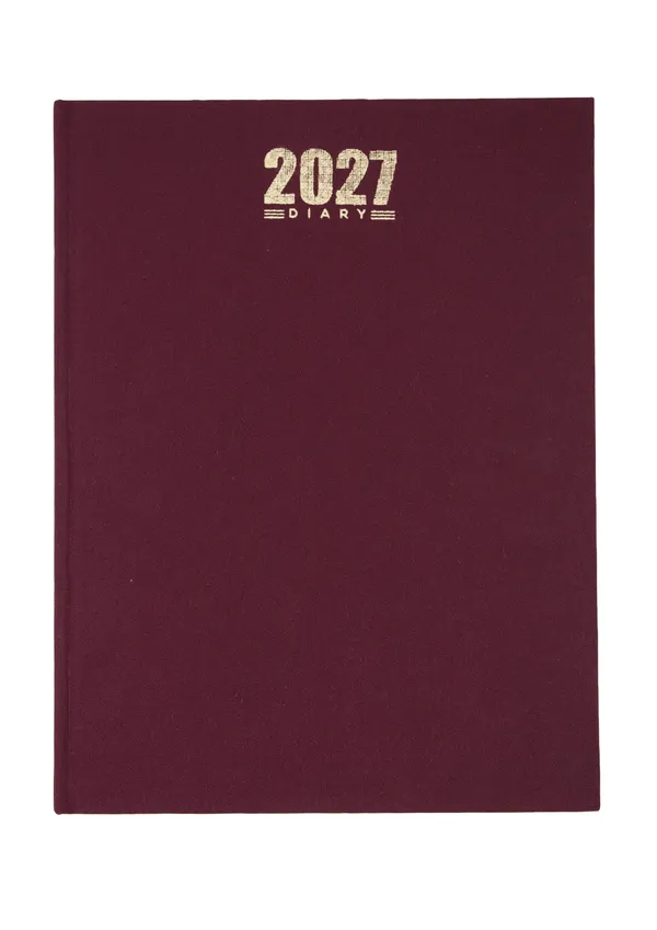 Burgundy_Pu_Cover_2027_Hardbound_Ruled_Diary_365_Pages