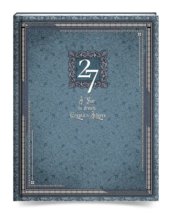 Blue_Ornate_Floral_Hardbound_Diary_Journal_365_Pages