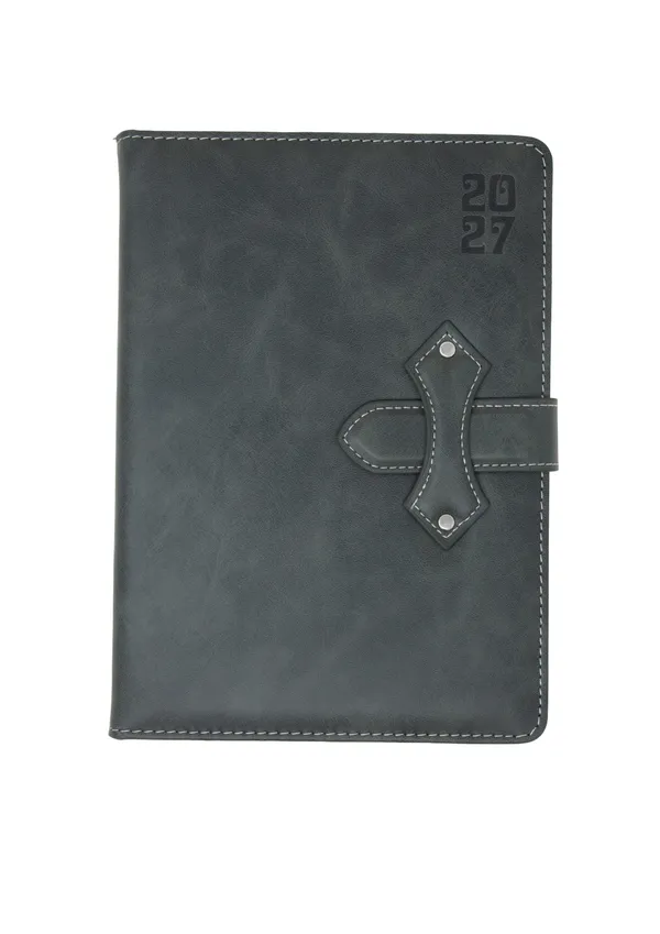 Black_Pu_2027_Diary_With_Strap_Snap_Closure_365_Pages
