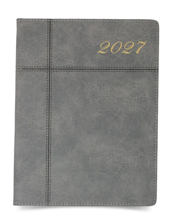 Grey_Textured_Pu_Cover_2027_Ruled_Diary
