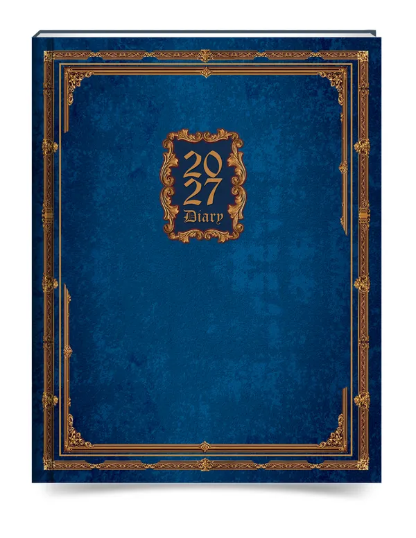 Blue_2027_Ornate_Hardcover_Diary