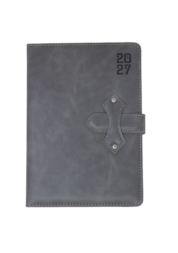Grey_Pu_Stitched_Edge_Strap_Closure_2027_Diary_Planner