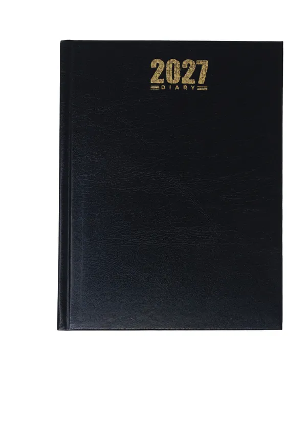 Black_Pu_Hardcover_Gold_Accent_2021_Ruled_Diary