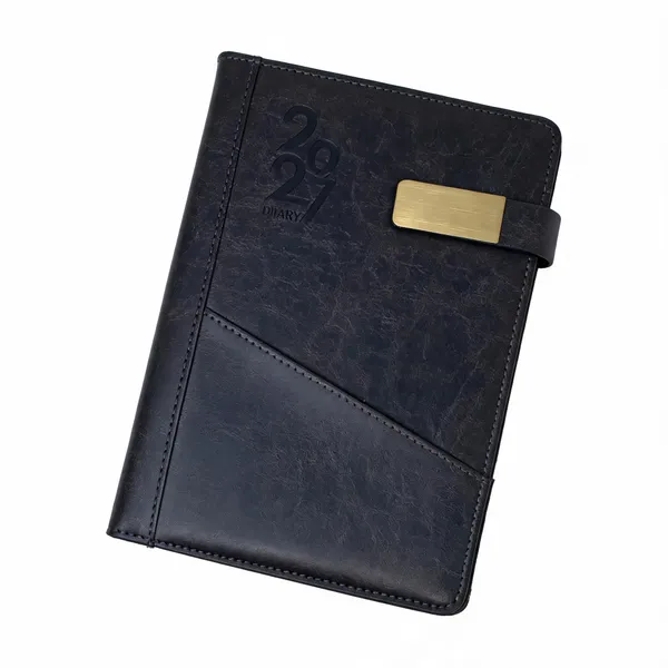 Black_Pu_Faux_Leather_Strap_Closure_Notebook_365_Pages