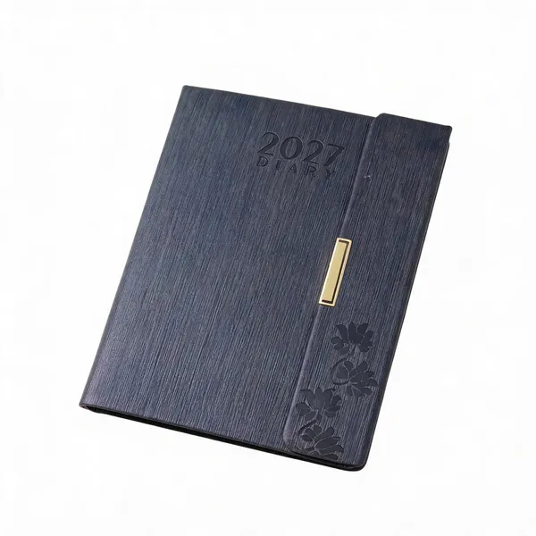 Black_Pu_Hardcover_2027_Ruled_Diary_With_Clasp_Detail