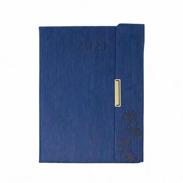 Blue_Pu_Textured_Floral_2021_Ruled_Diary