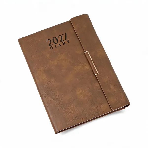 Brown_Pu_Textured_2027_Ruled_Diary_With_Side_Closure