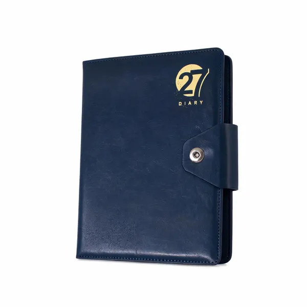Navy_Pu_Cover_Gold_Emblem_Snap_Closure_2027_Diary