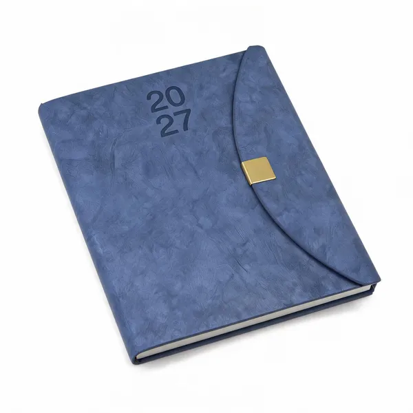 Blue_Textured_Flap_Closure_Hardcover_2027_Diary_365_Pages