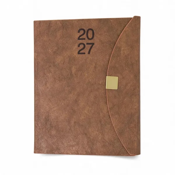 Brown_Textured_Pu_Cover_2027_Ruled_Diary_With_Elastic_Closure