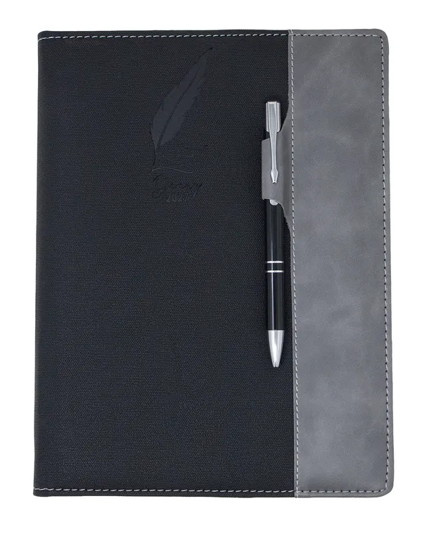 Black_Textured_Hardcover_Notebook_With_Pen_365_Pages
