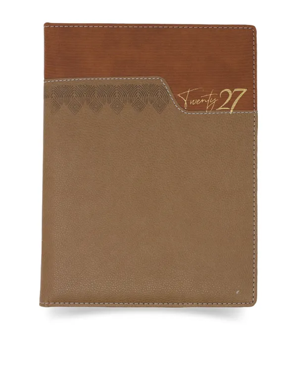 Brown_Embossed_Textured_Pu_Cover_2027_Ruled_Diary