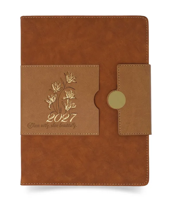 Brown_Floral_Pu_Cover_2027_Ruled_Diary_With_Button_Closure