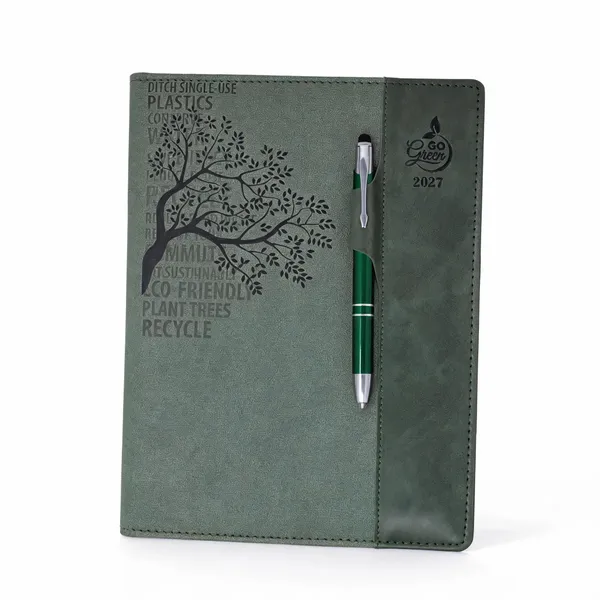 Green_Pu_Cover_2027_Diary_With_Pen_Holder_365_Pages
