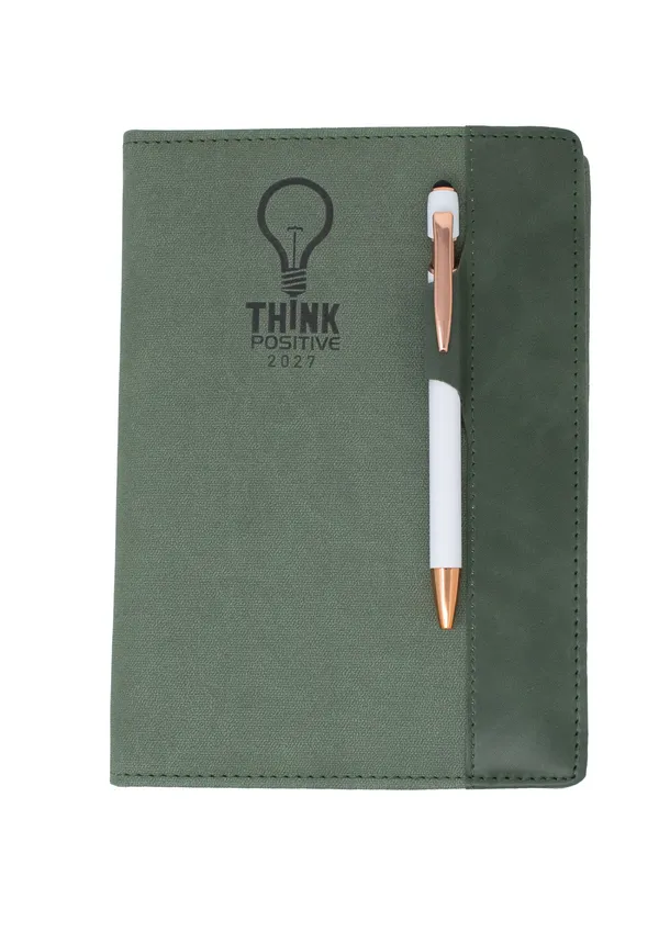 Green_Textured_Pu_Hardcover_2027_Diary_With_Pen