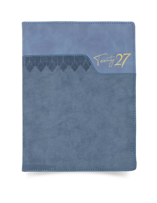 Blue_Pu_Textured_2027_Ruled_Diary_Notebook