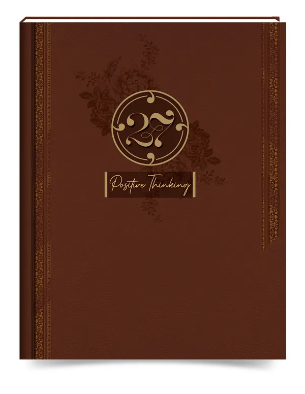 Positive_Thinking_Brown_Hardcover_Journal_365_Pages