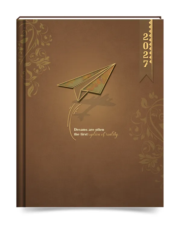 Brown_2027_Hardcover_Diary
