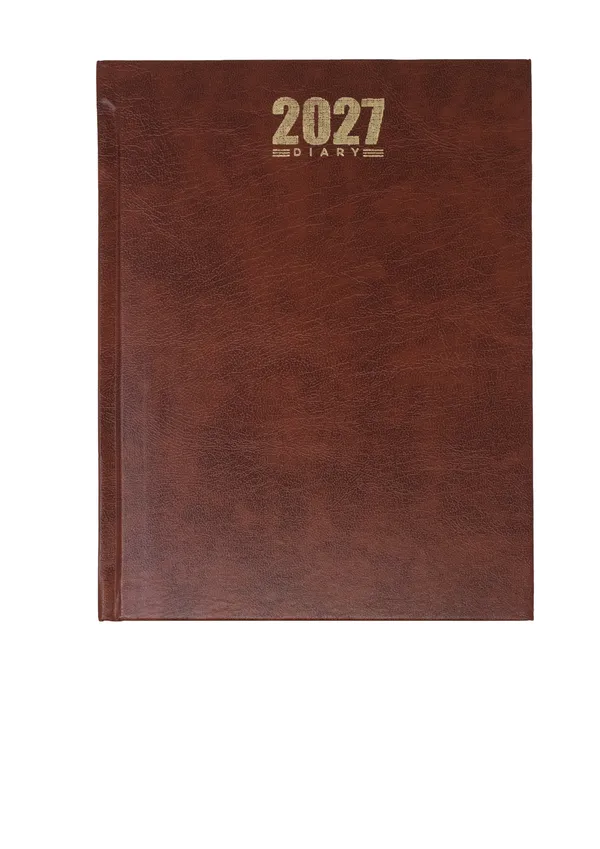 Brown_Pu_Textured_2021_Ruled_Diary_365_Pages