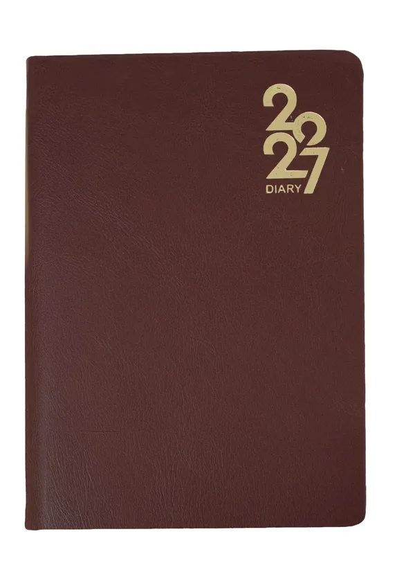 Brown_Pu_Hardcover_Gold_Accent_2027_Ruled_Diary