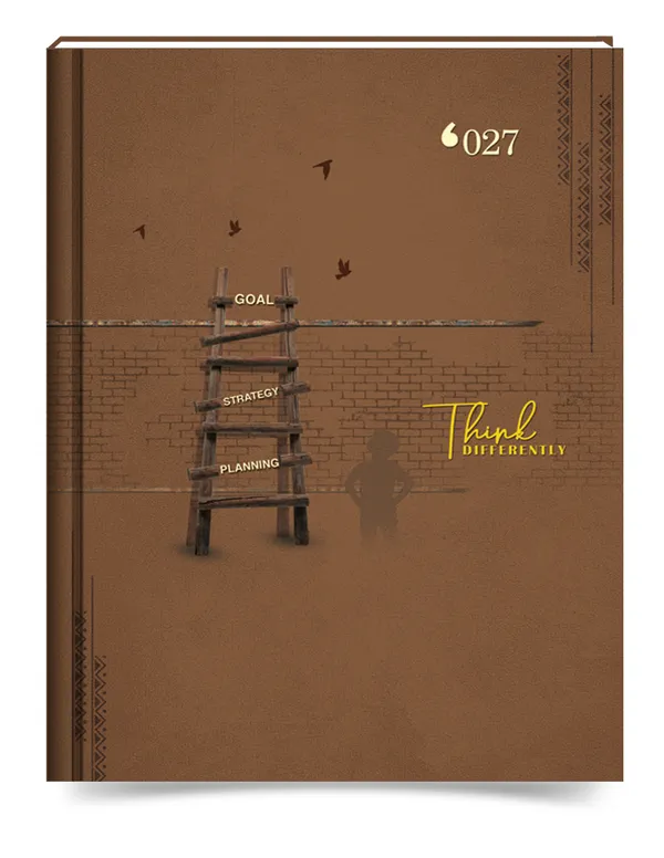 Brown_Goal_Strategy_Ladder_Print_Paper_Cover_2027_Ruled_Diary