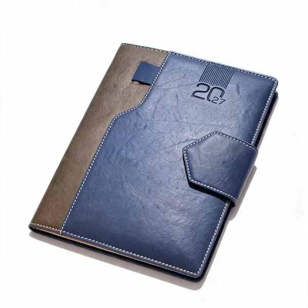 Blue_Brown_Two_Tone_Pu_Cover_Strap_Closure_2027_Diary