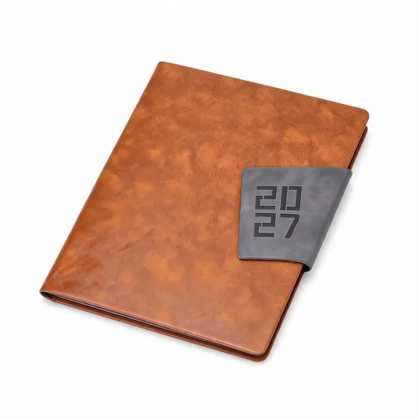 Brown_Pu_Cover_Grey_Geometric_Accent_Notebook