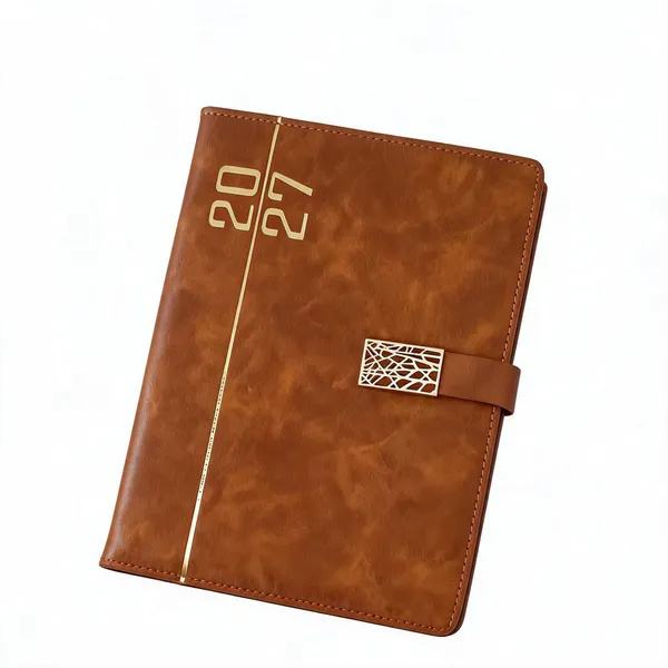 Brown_Pu_Hardcover_2027_Ruled_Diary_With_Strap_Closure