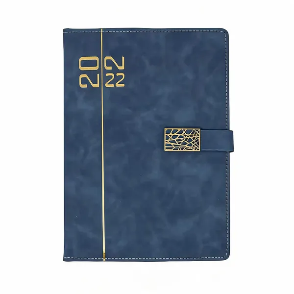 Navy_Pu_2022_Ruled_Diary_With_Strap_Closure