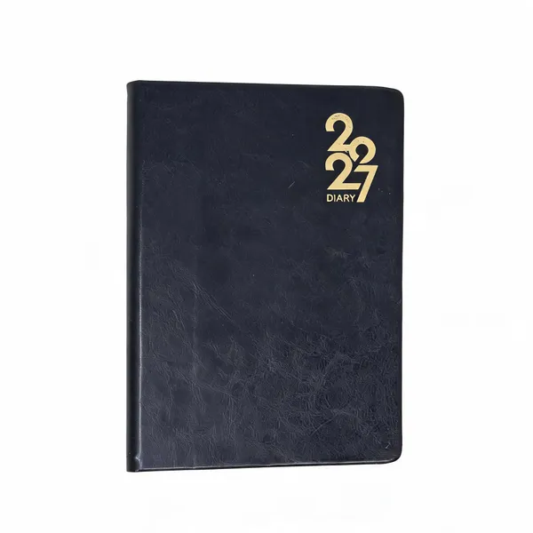 Black_Pu_Textured_2027_Ruled_Diary_365_Pages