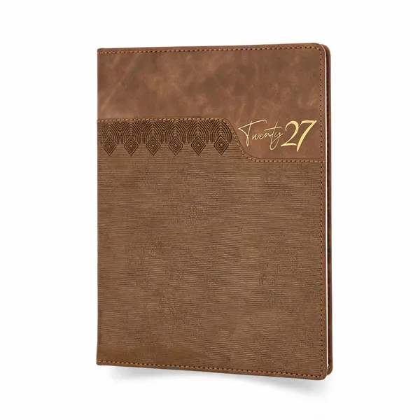 Brown_Textured_Hardcover_2027_Diary_365_Pages