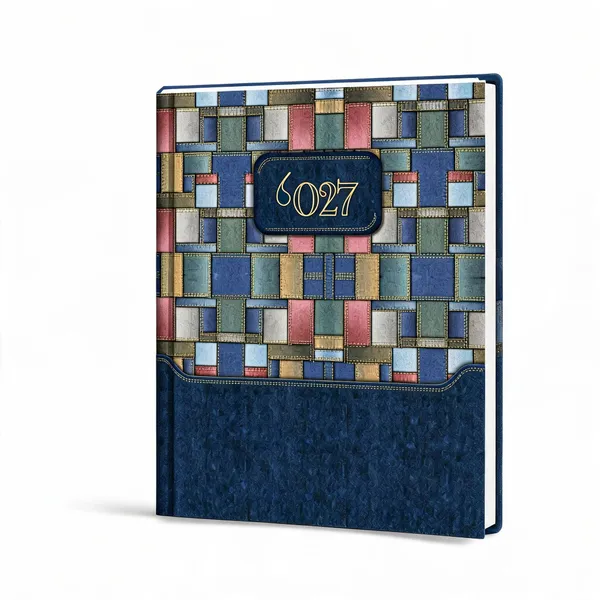 Blue_Geometric_Patchwork_Hardcover_Notebook_365_Pages