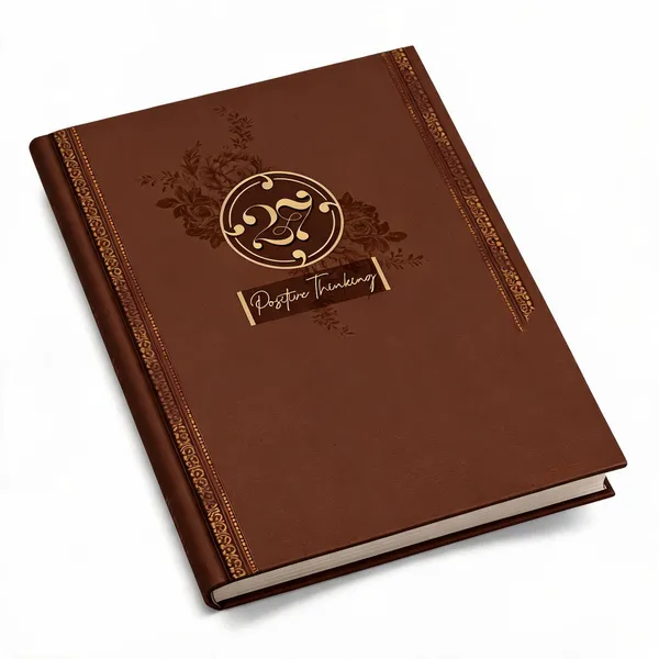 Positive_Thinking_Brown_Hardcover_Journal_365_Pages