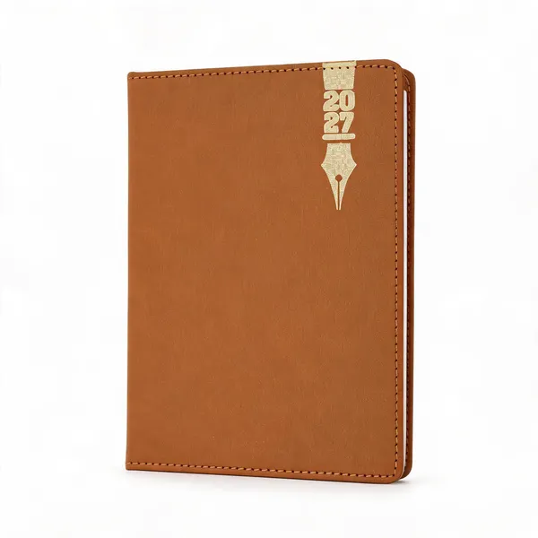 Brown_Pu_Leatherette_Stitched_Edge_2027_Ruled_Diary