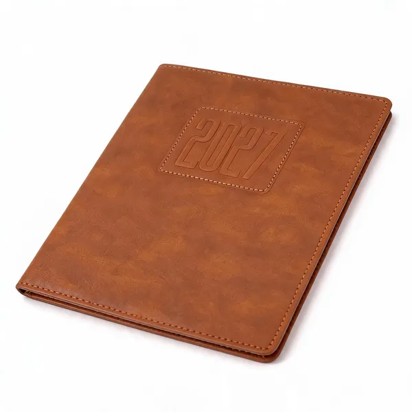 Brown_Smooth_Embossed_Pu_Cover_Ruled_Diary