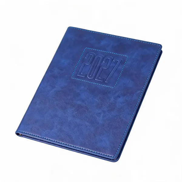 Blue_Embossed_Pu_Cover_2027_Ruled_Diary