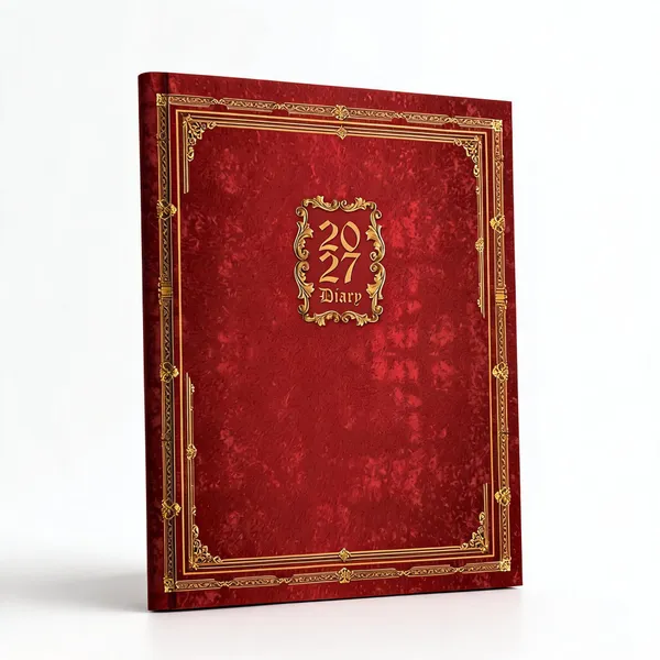 Red_Ornate_Vintage_Print_Paper_Cover_2027_Ruled_Diary