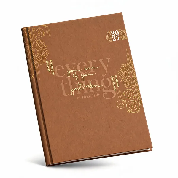 Brown_Hardbound_Gold_Motif_2027_Diary_365_Pages