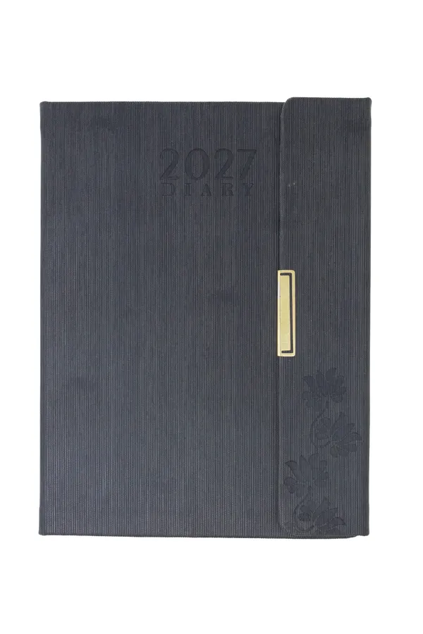 Black_Pu_Hardcover_2027_Ruled_Diary_With_Clasp_Detail