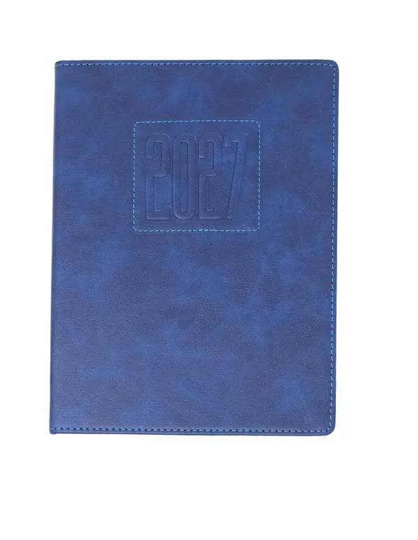 Blue_Embossed_Pu_Cover_2027_Ruled_Diary