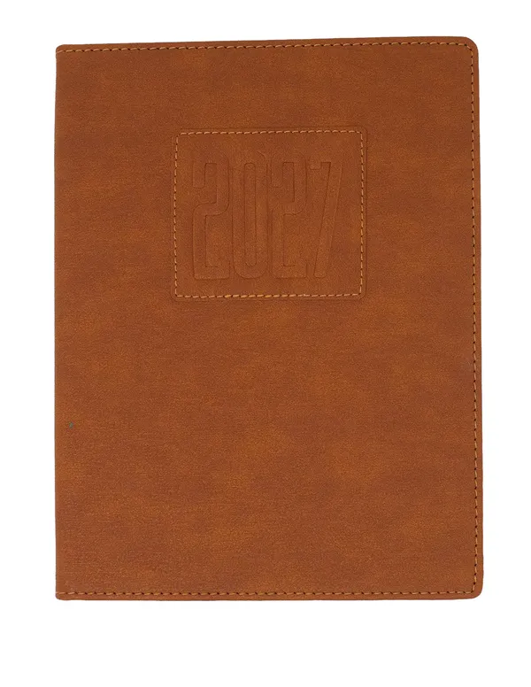 Brown_Smooth_Embossed_Pu_Cover_Ruled_Diary